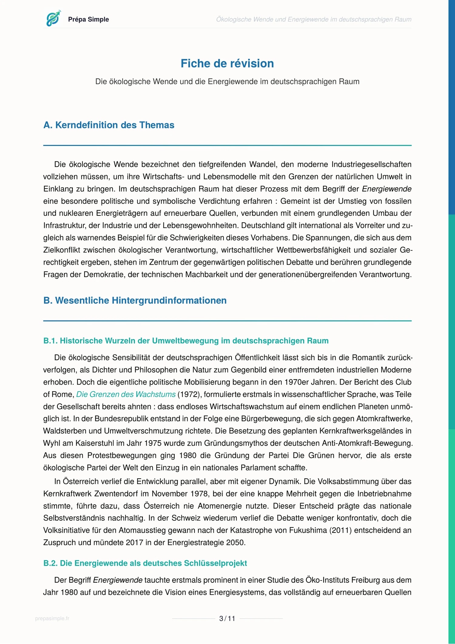 Energiewende - Allemand