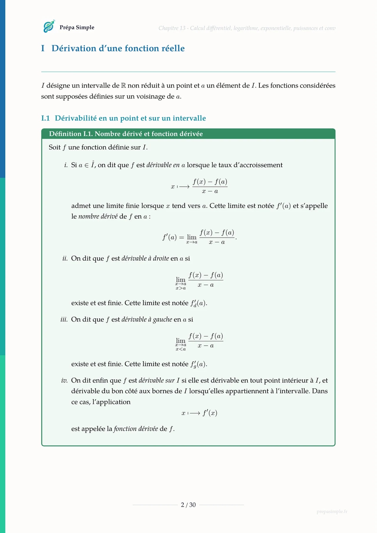 Calcul différentiel - Maths appliquées
